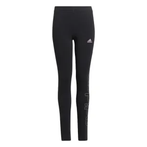 adidas Linear Leggings - Girls - Carbon/Pink