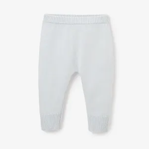 Blue Fine Knit Cotton Baby Pant