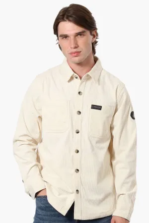 Canada Weather Gear Corduroy Casual Shirt - Cream