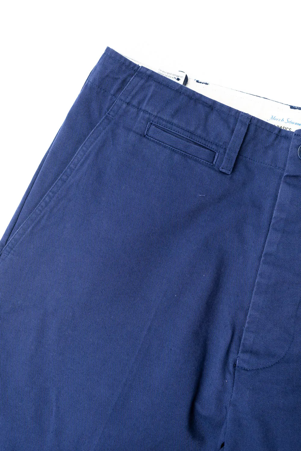 CHINO01.66 - 9.2oz Organic Cotton Twill Chino Relaxed Fit - Ink Blue