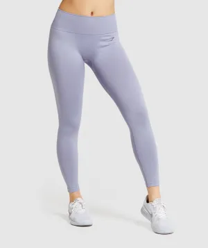 Gymshark Fit Mid Rise Leggings - Blue/Charcoal