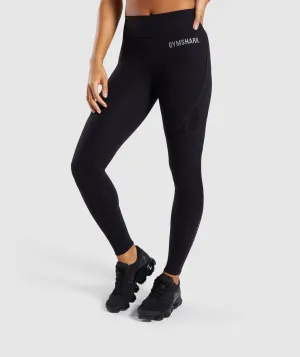 Gymshark Geo Mesh Leggings - Black