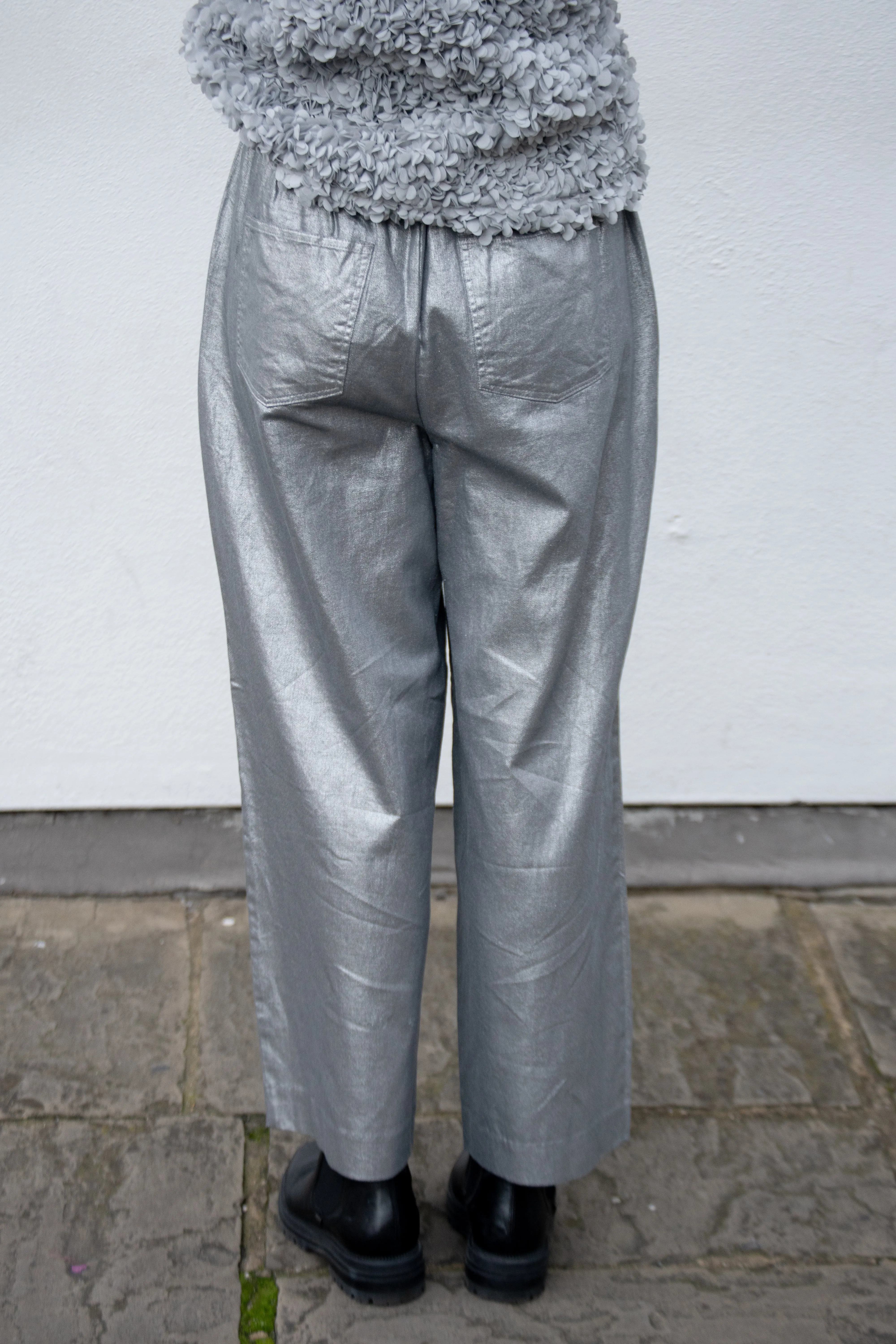 ICHI Jovie Silver Pants