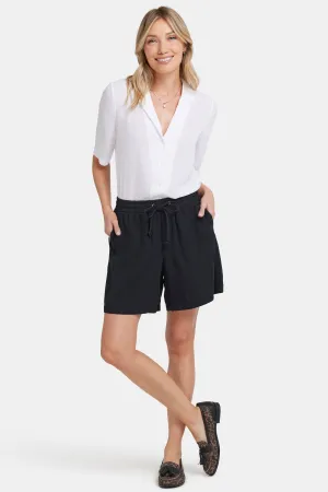 Jayne Pull-On Shorts - Overdye Black