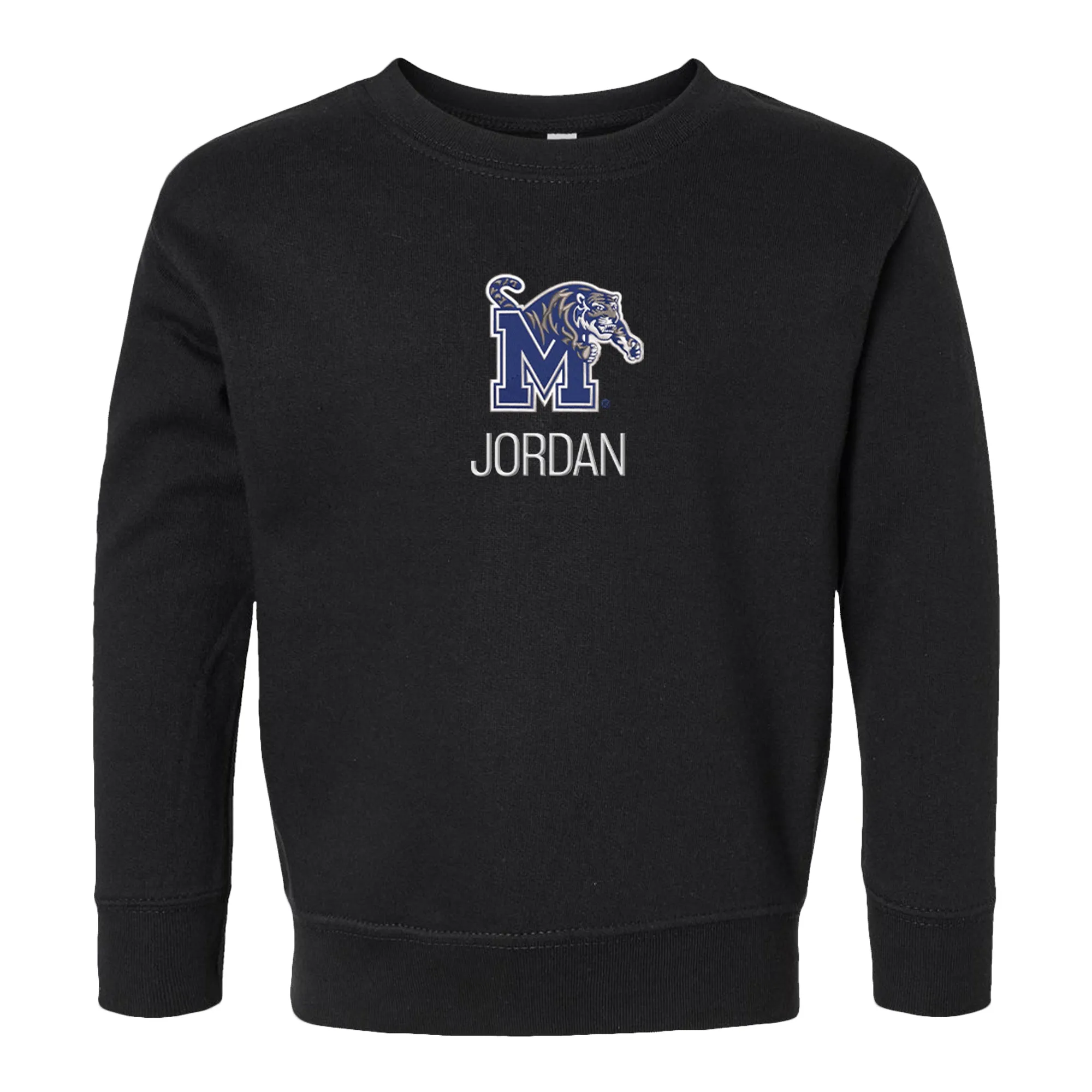 Personalized Memphis Tigers Toddler Crewneck Sweatshirt