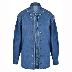 Pre Order:  Button Rows Washed Denim Jacket