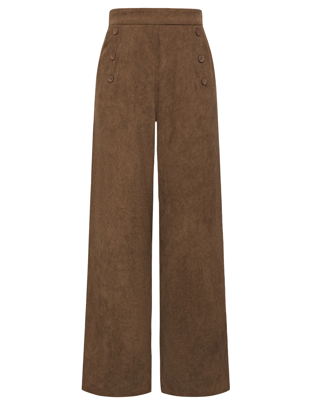 Seckill Offer⌛Corduroy Pants Elastic High Waist Wide-Leg Pants