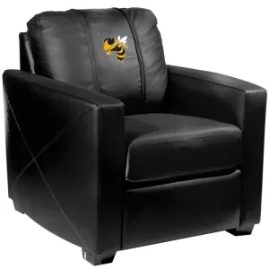 Silver Club Chair with Georgia Tech Yellow Jackets Buzz Logo