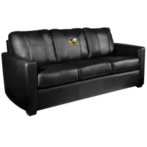 Silver Sofa with Georgia Tech Yellow Jackets Buzz Logo